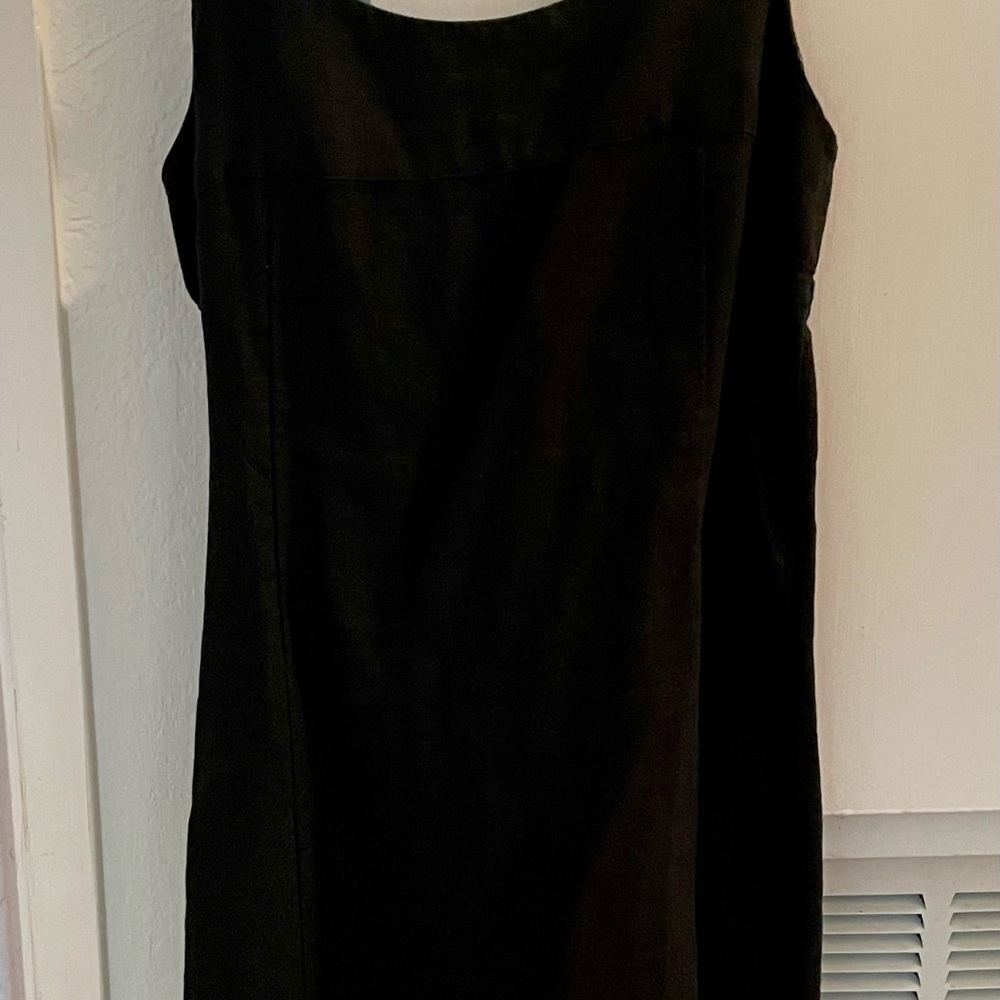 J. Jill Black Sheath Mini Dress Scoop Neck